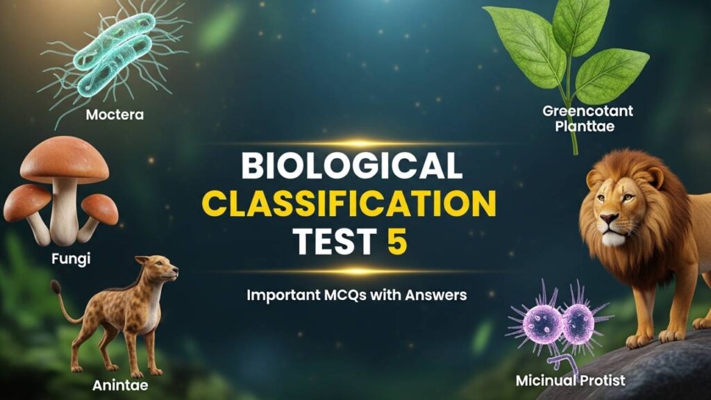 Biological Classification Test 5