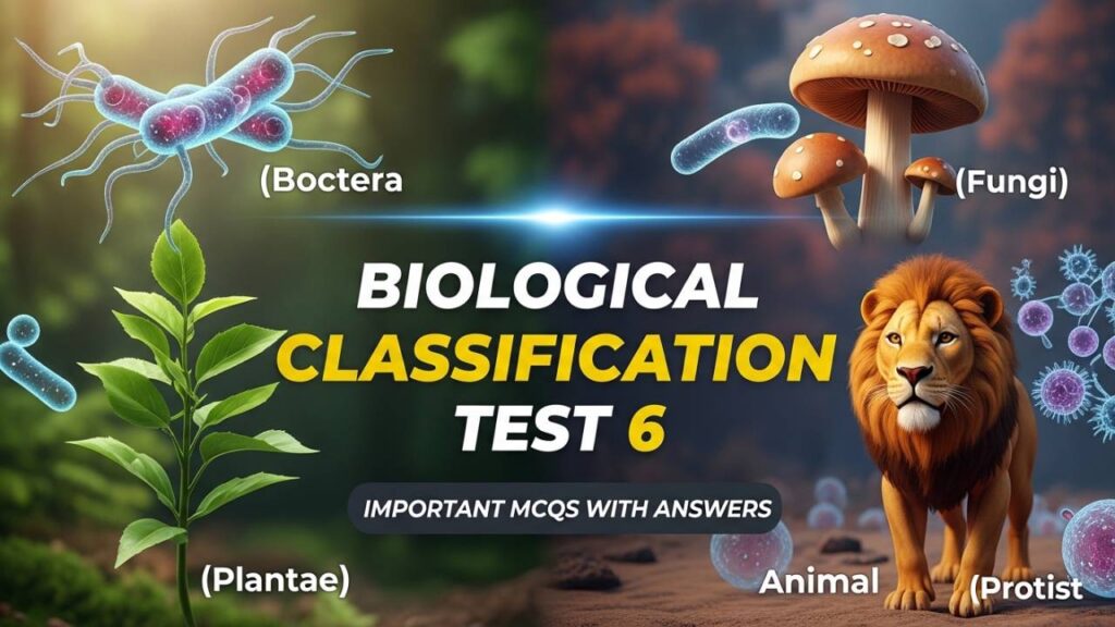 Biological Classification Test 6