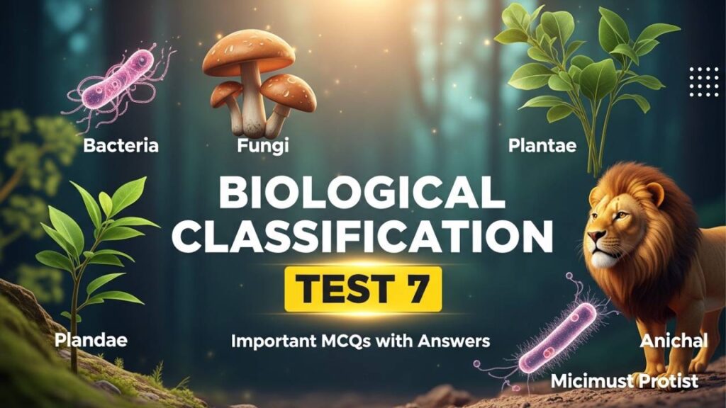 Biological Classification Test 7