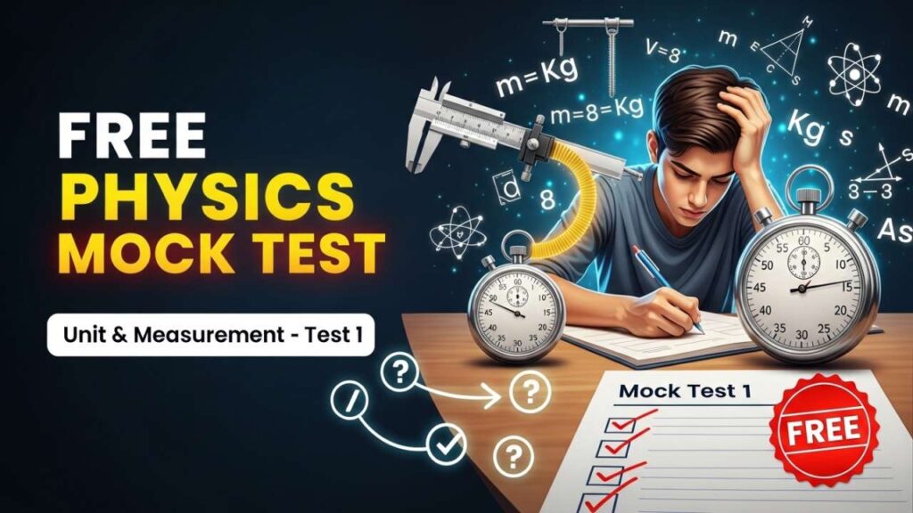 Free Physics Mock Test – Unit and Measurement Chapter-wise Test Series -Test 1